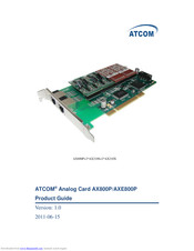 ATCOM AXE-800P Product Manual