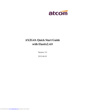 ATCOM AX-2G4A Quick Start Manual