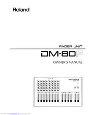 Roland DM-80F Owner's Manual