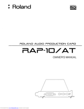 Roland RAP-10/AT Owner's Manual