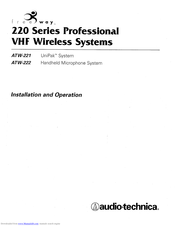 FREEWAY ATW-221 Installation And Operation Manual