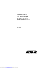 ADTRAN Express 6100 Manual