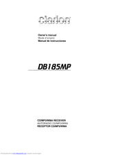Clarion DBI85MP Owner's Manual