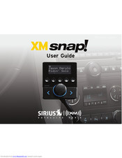 Sirius Satellite Radio XMsnap User Manual