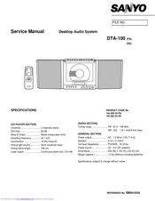 Sanyo DTA-100PA Service Manual