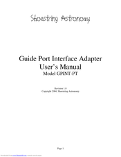 Shoestring Astronomy GPINT-PT User Manual