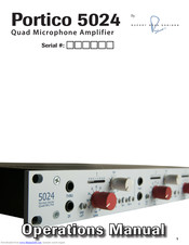 Rupert Neve Designs Portico 5024 Operation Manual
