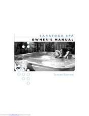 Saratoga Spa Regent Series Owner's Manual