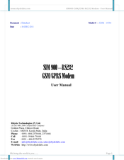 Rhydo SIM 900 -RS232 User Manual