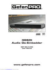 Gefen Pro GEF-SDI-AUDD User Manual