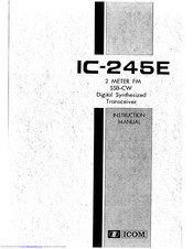 ICOM IC-245E Insrtuction Manual