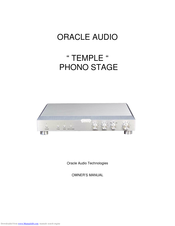 Oracle Temple PH 1000 Owner's Manual