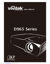 Vivitek D965 Series User Manual