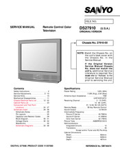 Sanyo DS27910 Service Manual