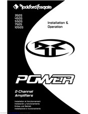 Rockford Fosgate Power 1050S Installation & Operation Manual