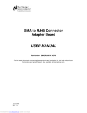 National Semiconductor SMA2RJ45EVK NOPB User Manual