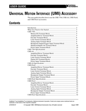 National Instruments UMI-4A User Manual