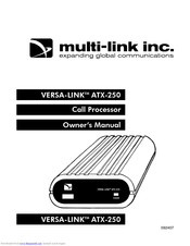 Multi-Link VERSA-LINKTM ATX-250 Owner's Manual