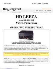 Key Digital HD Leeza KD-HD1080P Operating Instructions Manual