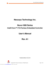 Neousys Nuvo-1005S-620M User Manual