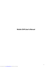 IC Realtime Mobile DVR User Manual