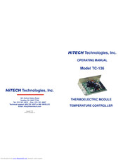 HiTECH Technologies TC-136 Operating Manual