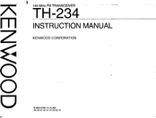 Kenwood TH-234 Instruction Manual