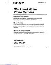 Sony HyperHAD SSC-MX34 Operating Instructions Manual