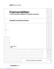 GRASS VALLEY CameraMan Installation And Operation Manual
