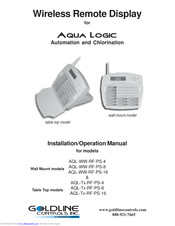 Goldline AQL-WW-RF-PS-16 Installation & Operation Manual