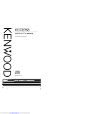 Kenwood DP-R5750 Instruction Manual