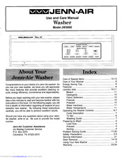 Jenn-Air JW3000 Use And Care Manual