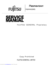 Fujitsu PlasmaVision P42HHA30WS Service Manual