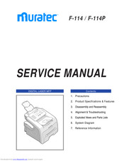 Muratec F-114P Service Manual