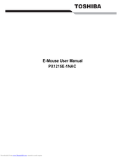 Toshiba E-Mouse PX1215E-1NAC User Manual