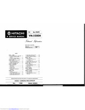 Hitachi VM-5200A Service Manual