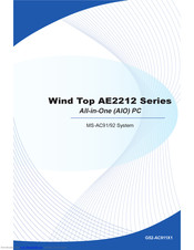 MSI Wind Top G52-AC911X1 Manual