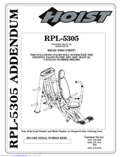 Hoist Fitness RPL-5305 Owner's Manual