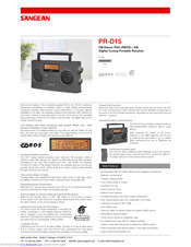 Sangean PR-D15 Brochure & Specs