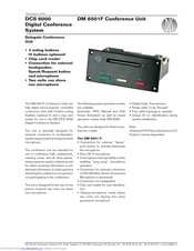 Shure DM 6501F Datasheet