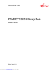 Fujitsu PRIMERGY SX910 S1 Operating Manual