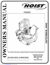 Hoist Fitness CL2401 Owner's Manual