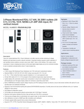 Tripp Lite PDU3VN10L2120 Quick Manual