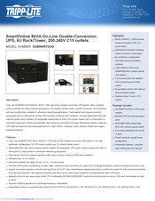 Tripp Lite SmartOnline SU8000RT3UG Specifications