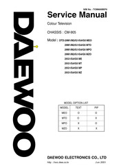 Daewoo DTD-25G1 MP Service Manual