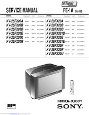 Sony Trinitron KV-25FX20A Service Manual