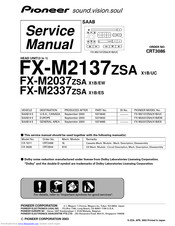 Pioneer FX-M2137X1B Service Manual