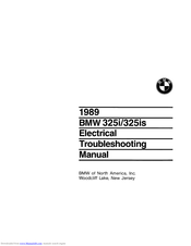 BMW 325i 1989 Electrical Troubleshooting Manual