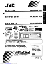 JVC KD A60S Instructions Manual