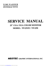 Time Warner Interactive NT-2515C Service Manual
